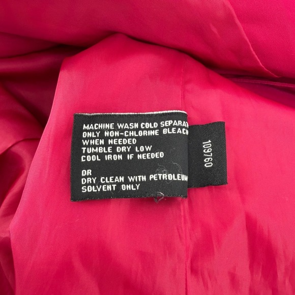 London Fog Magenta Lightweight Trench Coat Collared Jacket Women M - Picture 7 of 10